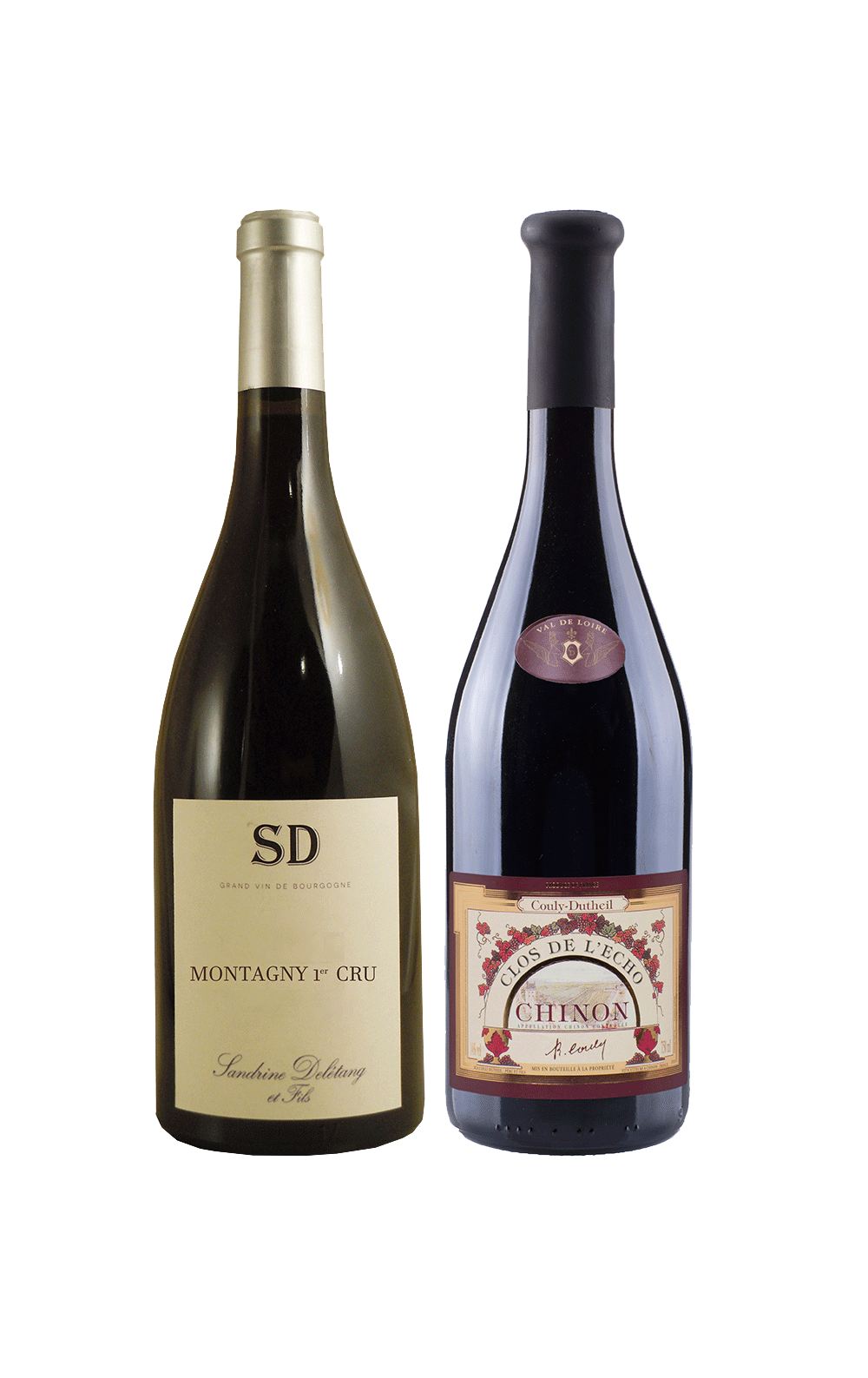 Março/24 - Domaine Couly Dutheil Clos de l’Echo AOC Chinon 2018 e Domaine Sandrine Deletang AOC Montagny 1er Cru 2021