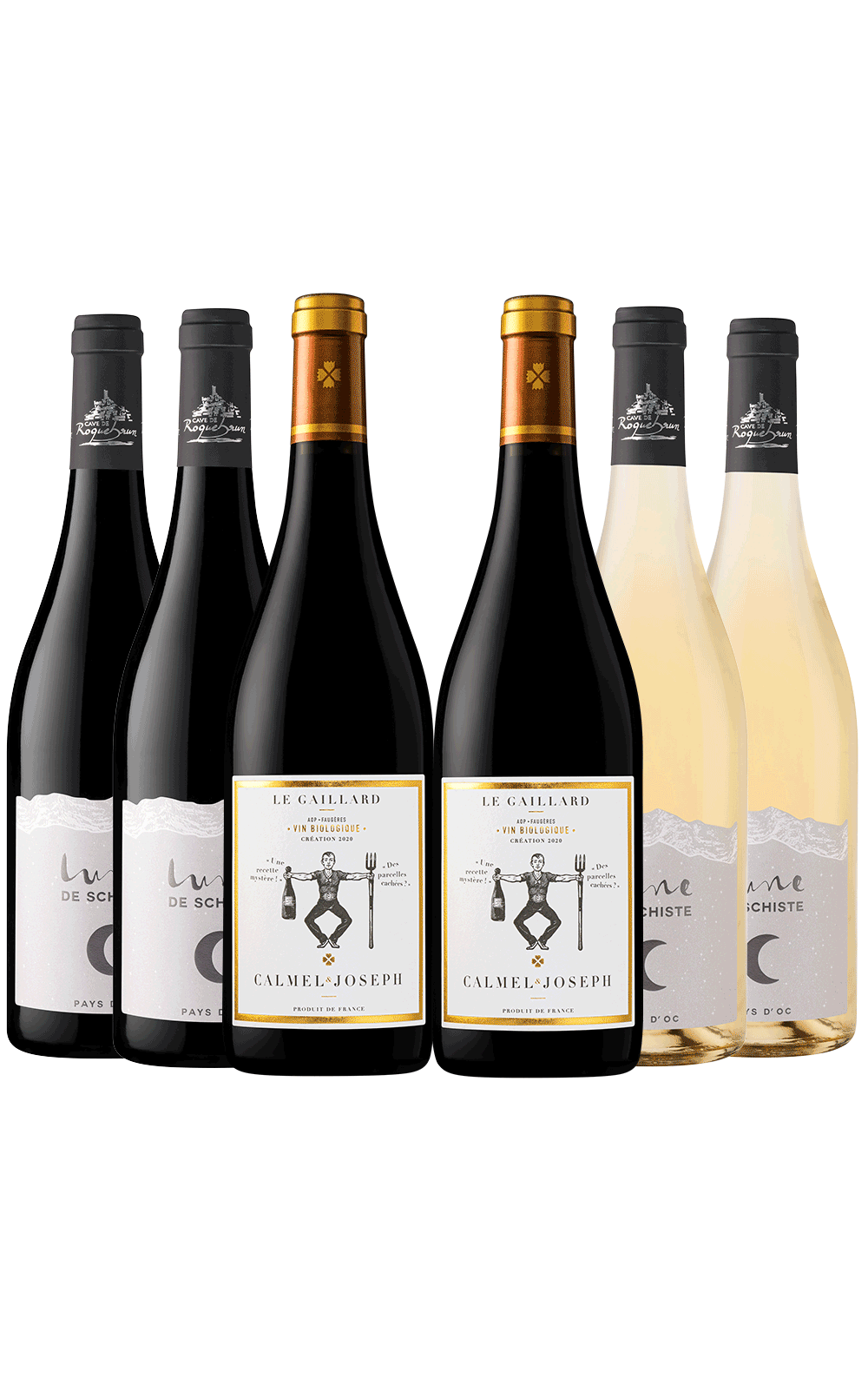 Janeiro/25 - Château Tovana Costières De Nimes 2023, Domaine Clausel Côtes Du Rhône Villages 2022 e Château Montfin Sur Pilotis Corbières Branco 2023