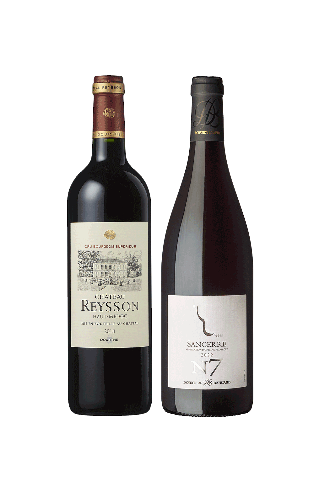 Dezembro/24 - Donatien Bahuaud N7 Sancerre Tinto 2022 e Château Reysson Haut Médoc 2018
