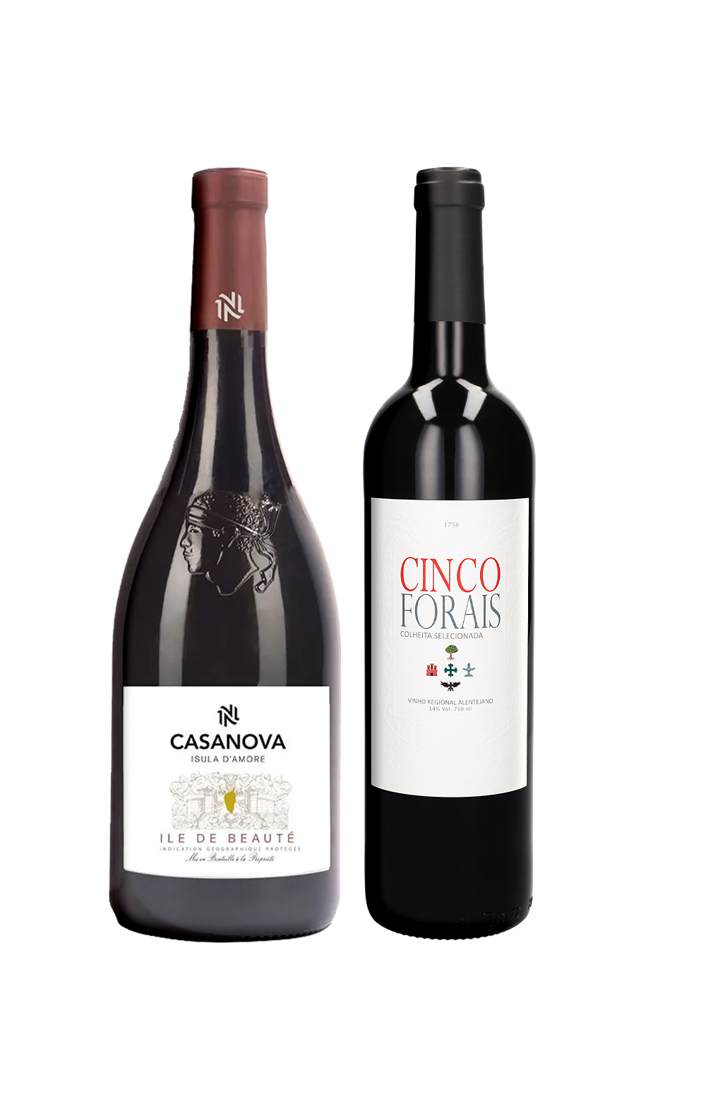 Julho/25 - Casa Nova Isula dAmore 2023 e Cinco Forais Colheita Selecionada Tinto 2020