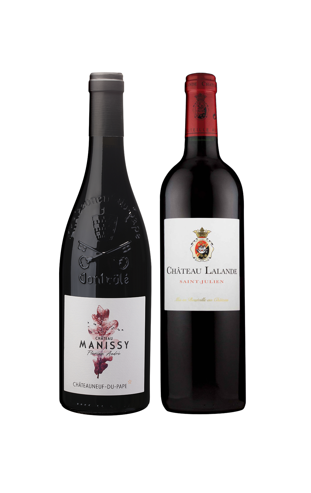 Setembro/25 - Château Lalande Saint Julien 2020 e Château Manissy Châteauneuf du Pape 2021