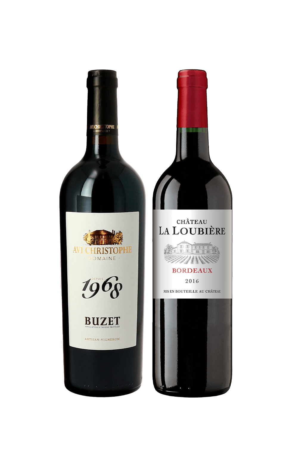 Outubro/25 - Domaine Avi Christophe Buzet 2021 e Château la Loubière Bordeaux 2016