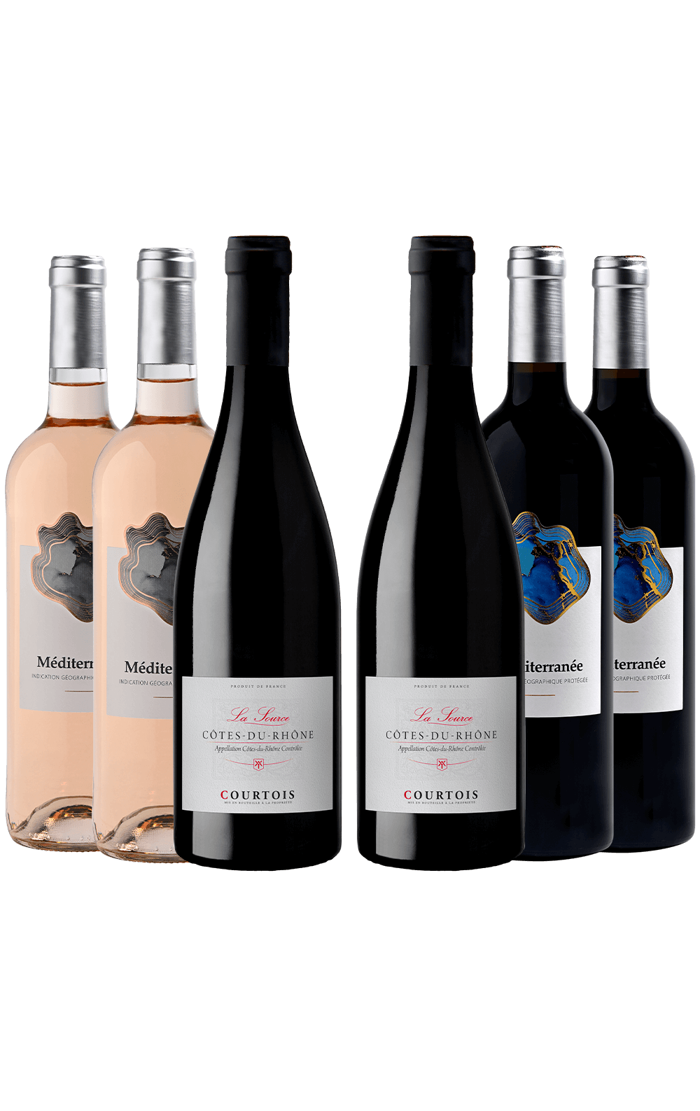 Dezembro/25 - Courtois La Source 2023, Cave du Luberon Tinto 2024 e Cave du Luberon Rosé 2024