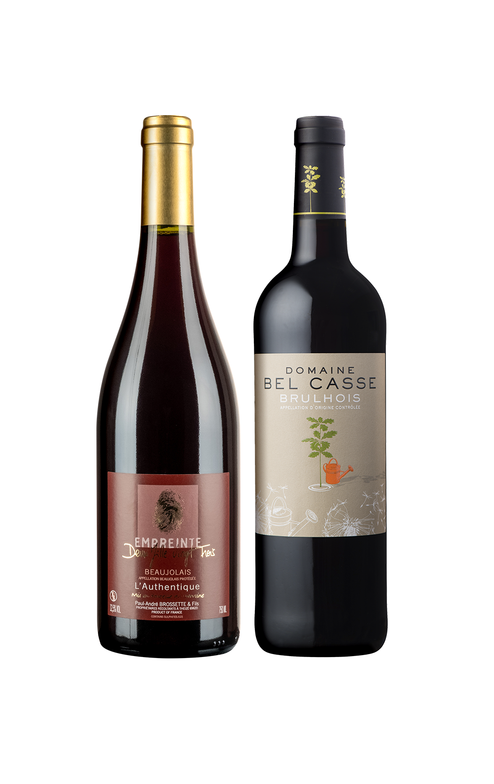 Janeiro/26 - Domaine Bel Casse Brulhois 2023 e Domaine Brossette Empreinte Beaujolais 2023