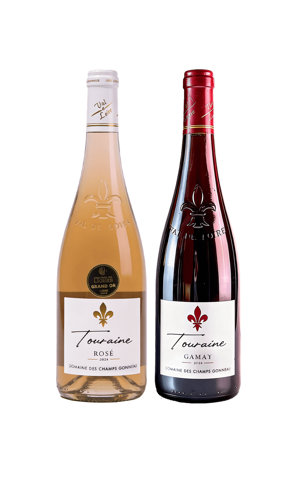 Março/26 - Domaine des Champs Gonneau Rosé AOC Touraine 2024 e Domaine des Champs Gonneau Gamay AOC Touraine 2024