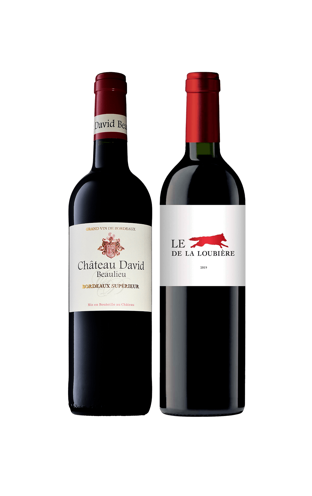 Abril/26 - Le Loup de la Loubière Bordeaux 2016 e Château David Beaulieu 2023