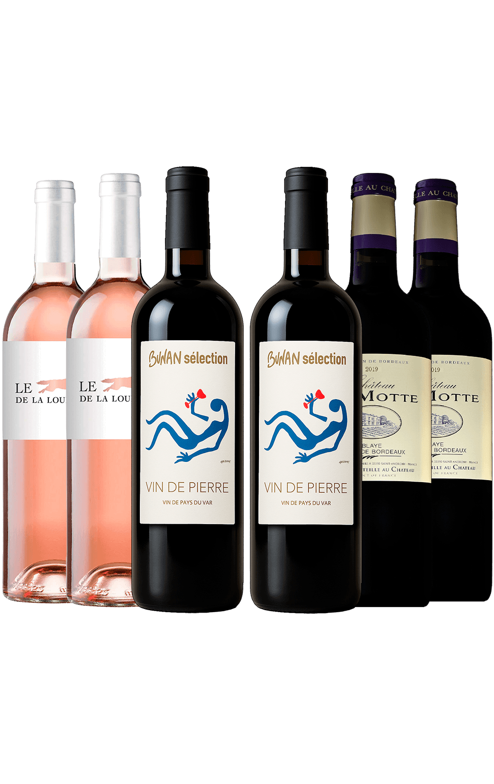 Maio/26 - Château La Motte 2020, Le Loup de la Loubière Rosé 2024 e Domaine Bunan Vin de Pierre 2024